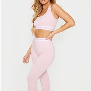 PLT Pink Bralette & Legging PJ Set